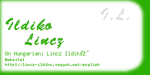 ildiko lincz business card